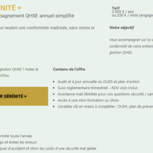 Programme Sérénité+ – Accompagnement sécurité TPE (12 mois)