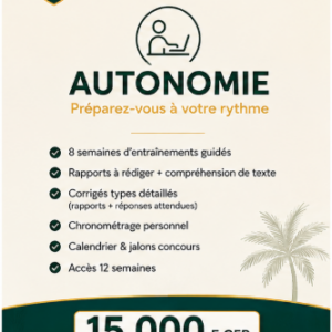 Léoba Prépa PM NC — Autonomie