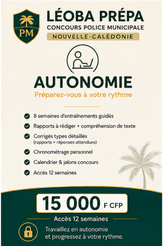 Léoba Prépa PM NC — Autonomie