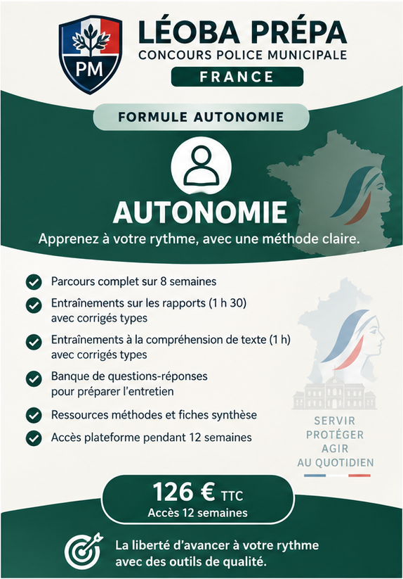 Léoba Prépa PM France — Autonomie